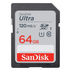 Sandisk Ultra 64GB SDXC Class-10 120Mbps Memory Card